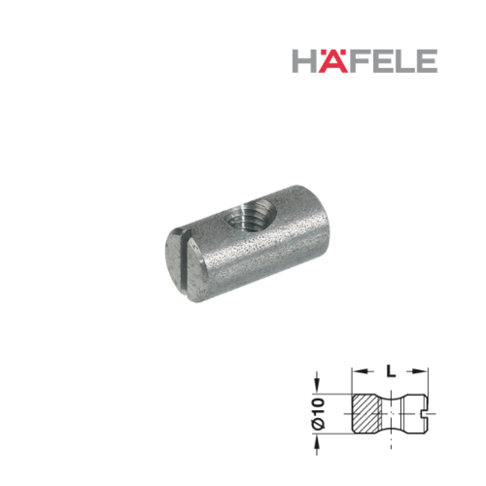 Болт с поперечной гайкой HAFELE, М6, 10х20 мм