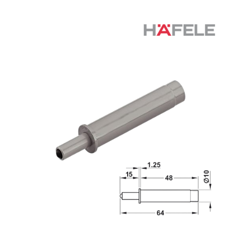 Амортизатор HAFELE, серый, 10/64 мм