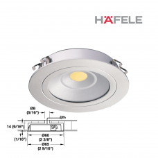 LOOX LED 3010 светильник 3,25W, теплый свет, 24V (алюминий)