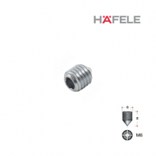 Винт корпуса конической стяжки HAFELE, М6, 7,4х8 мм