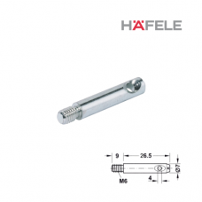 Болт конической стяжки HAFELE, М6, 26,5х7 мм