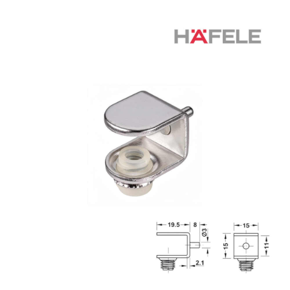 Полкодержатель HAFELE, для стекла 6-10 мм, 3 мм