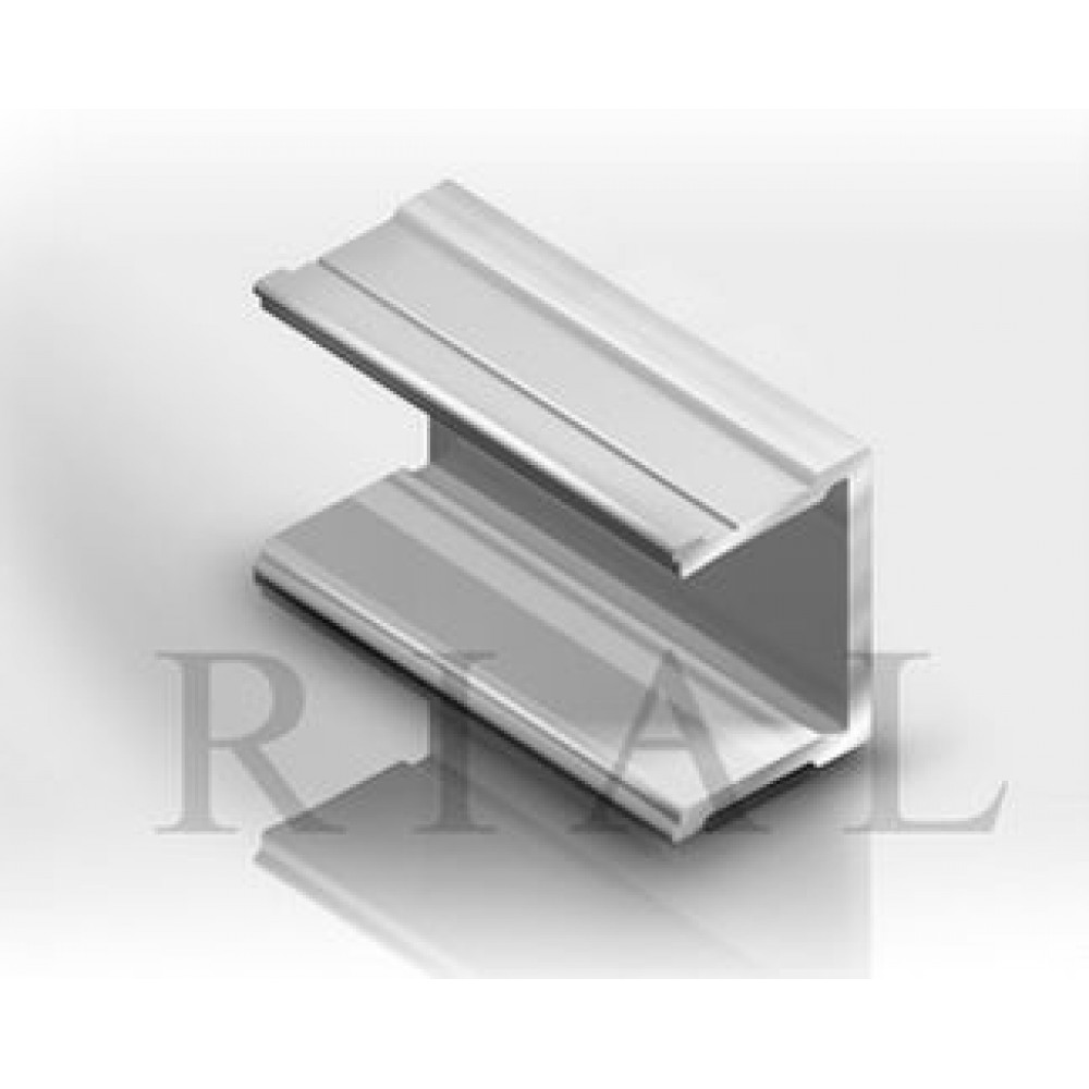 RP03 Профиль задней двери ДСП+стекло хром глянец 4,9м/20шт